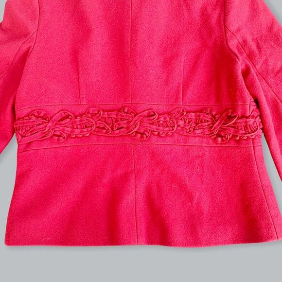 Tibi Ornate Vintage Wool Blazer Jacket Button Snaps Military Style M {See Note} - Picture 16 of 16